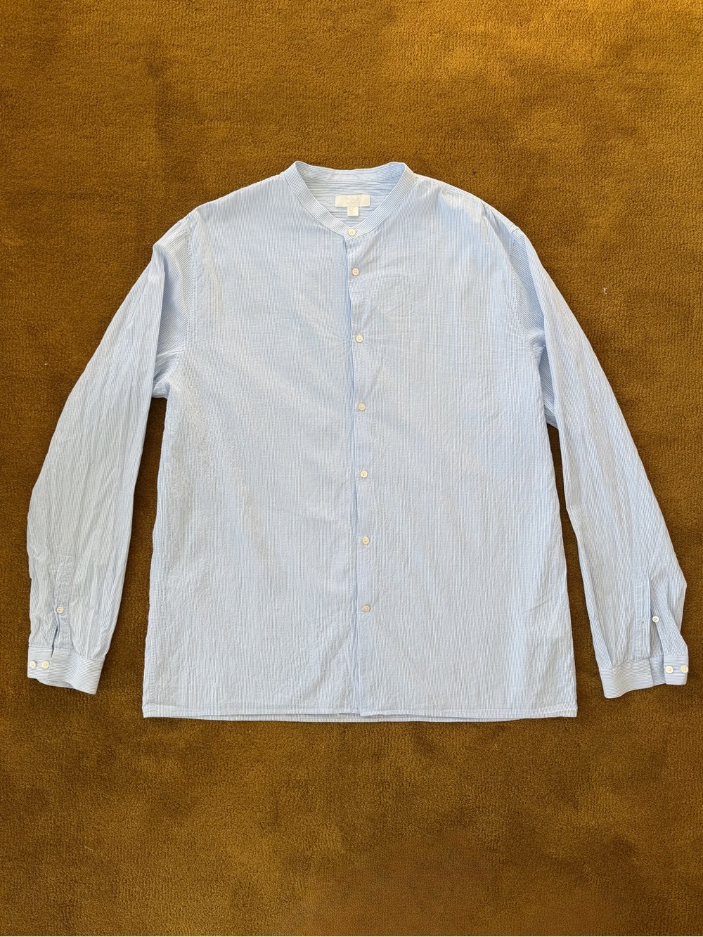 COS Seersucker Grandad Shirt